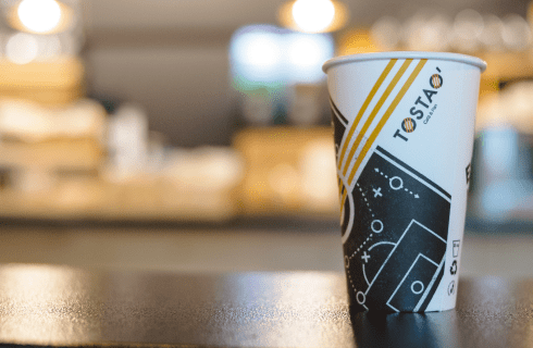 Vaso de café de Tostao