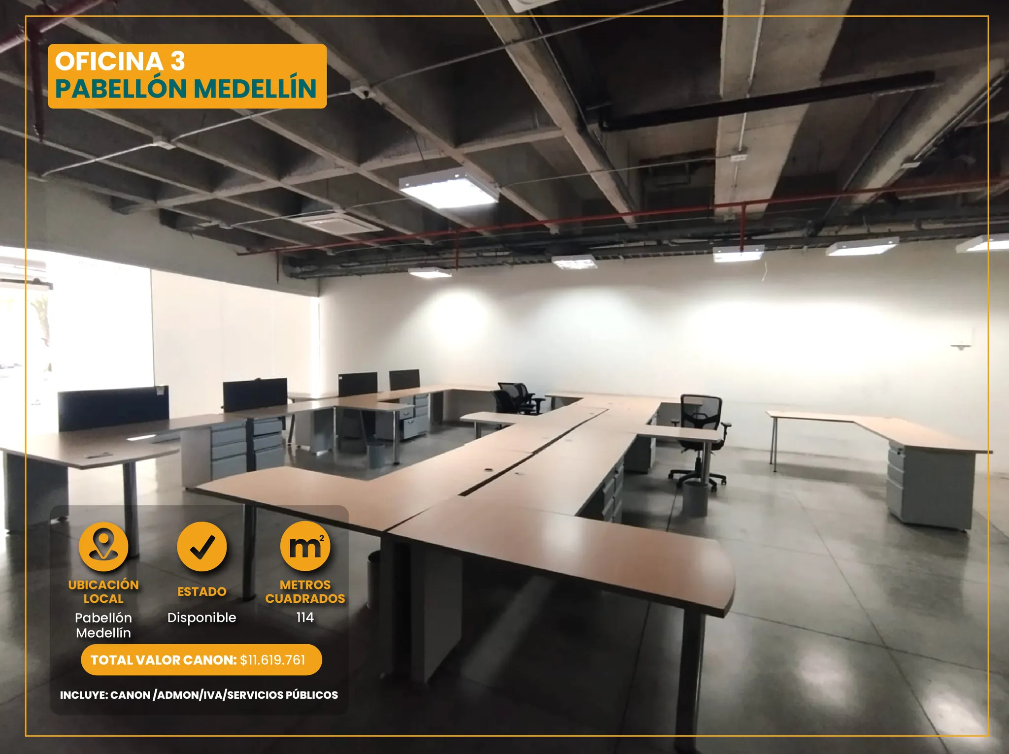 OFICINA 3 PABELLÓN MEDELLÍN