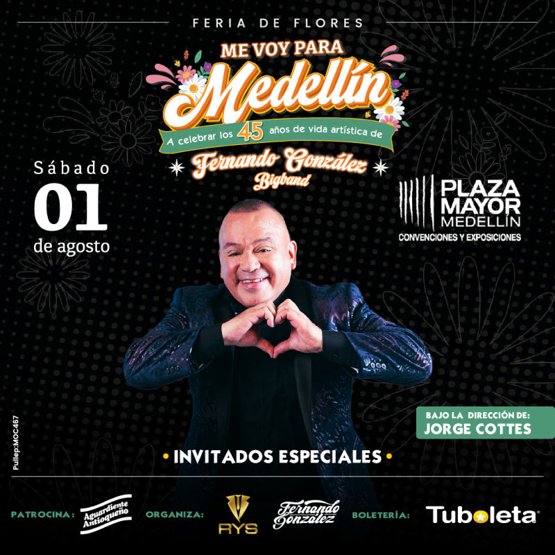 Me voy para Medellín a celebrar los 45 años de vida artística de Fernando González